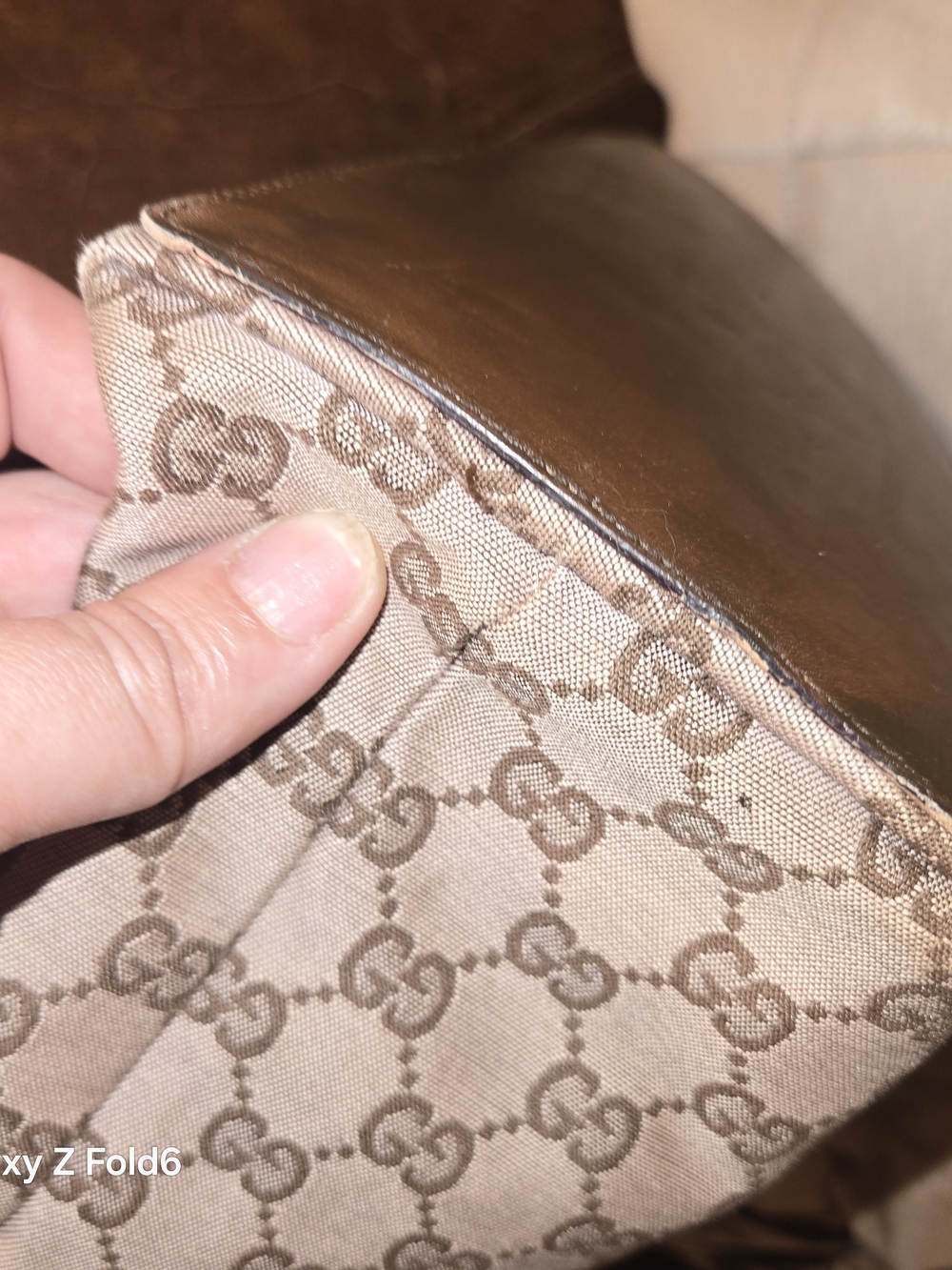Gucci Beige Monogram Canvas Tote Bag - Picture 9 of 9